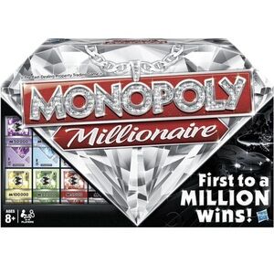 Hasbro Monopoly Millionaire Board Game - Red, Black, White